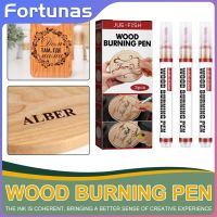 【small stationery】  ♟❦Cut ปากกามาร์กเกอร์ปากกาเมจิก Set Pulpen การเผาไม้3ชิ้นสำหรับโครงการไม้แบบทำมือหัวเล็กสำหรับงานไม้