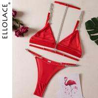 【LZ】❈  Ellolace-Transparente Tule Roupa Interior Porn Uncensored Lingerie com Corrente Halter Ligas Ver Através Trajes De Renda Lingerie Sensual Nu