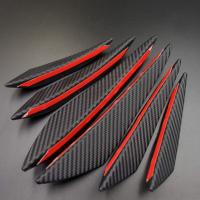 【CW】6pcs/lot Universal Fit Front Bumper Lip Diffuser Splitter Fins Body Spoiler Canards Chin Car Tuning Canard