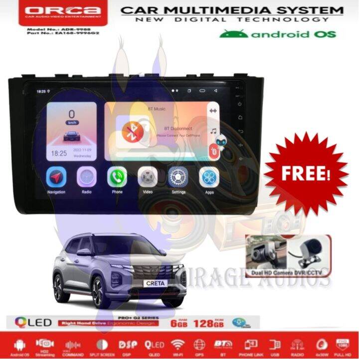 Head Unit Android Orca Pro Plus For Hyundai Creta Up Inch Pnp Gb Gb Lazada Indonesia