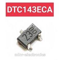 (5ตัว) DTC143ECA , DTC143EC , Marking 23 , BEC , NPN 50V 0.1A SOT-23 ดิจิตอลทรานซิสเตอร์