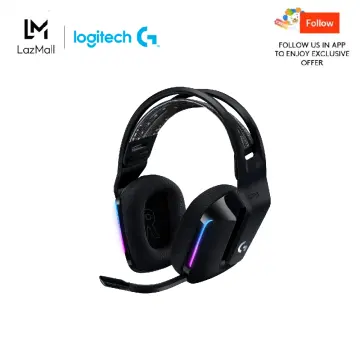 Logitech G733 LIGHTSPEED Wireless Gaming Headset with suspension headband,  LIGHTSYNC RGB, Blue VO!CE mic technology and PRO-G audio drivers - Blue
