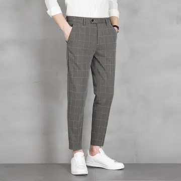 fcity.in - Meterment Checked Trousers For Men / Casual Fabulous Men Trousers
