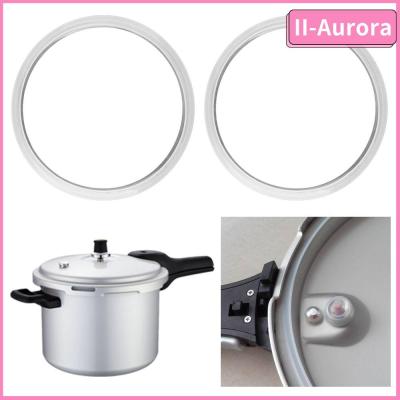 II-AURORA 2Pcs ของใหม่ 18 20 22 24 26ซม. ทนความร้อนทน อุปกรณ์เสริมหม้อความดัน แหวนซีลหม้อความดัน แหวนปิดผนึก ปะเก็น ยางซิลิโคนสีขาว