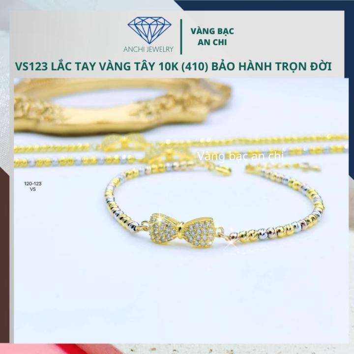 Lắc Tay Nữ, Lắc Tay Bi Vàng Tây, Bảo Hành Trọn Đời,Có Hóa Đơn Tiệm,Vàng Bạc  An Chi | Lazada.Vn