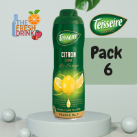 เตสแซร์ น้ำหวานเข้มข้น กลิ่นเลมอน Teisseire LEMON Syrup 600ml แพ็ก 6 ขวด