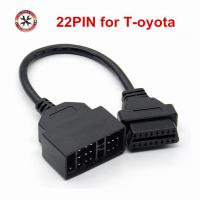 สายเคเบิลอะแดปเตอร์ตรวจสอบ OBD2 22ขาเป็น16ขาสำหรับรถยนต์โตโยต้า22pin เพื่อ16pin สายเคเบิลเชื่อมต่อ OBD2