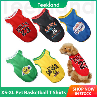 เสื้อยืดสุนัข Teekland ชุดเสื้อผ้าเสื้อกั๊กสัตว์เลี้ยงสำหรับลูกสุนัขลูกหมา Yorkshire เสื้อเสื้อสำหรับแมว Jersey Basket