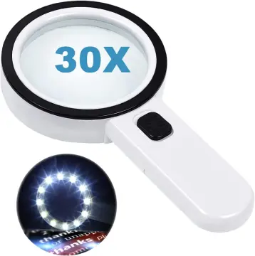 Magnifying Glass with Light and Stand, Hands Free Handheld 6X 25X