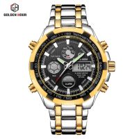 goldenhour watch authentic fashion sports multifunctional electronic watch popular mens waterproof 【QYUE】
