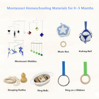 Montessori Sensorial Toys for Baby Early Childhood Education Visual Sense Fine Motor Skill Practice Mobiles Rattles Sound Game