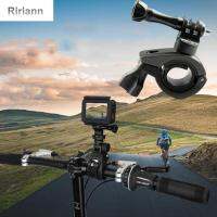 RIRIANN คลิปกล้องแอคชั่นแคมเมราพลาสติกสำหรับ Gopro Hero ขี่จักรยานกรอบแป้นวางมีขาตั้ง