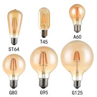 【Free-delivery】 sgm099 หลอดไฟ LED 8วัตต์โคมไฟ LED หลอดอบอุ่น220โวลต์6วัตต์ G80 ST64 LED เอดิสัน T10ไส้หลอดหลอดไฟเอดิสันวินเทจ4วัตต์ G45 E27ไฟ G95ย้อนยุค