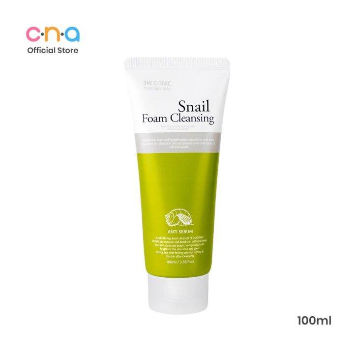 3W CLINIC Foam Cleansing Snail 100ml | Lazada PH