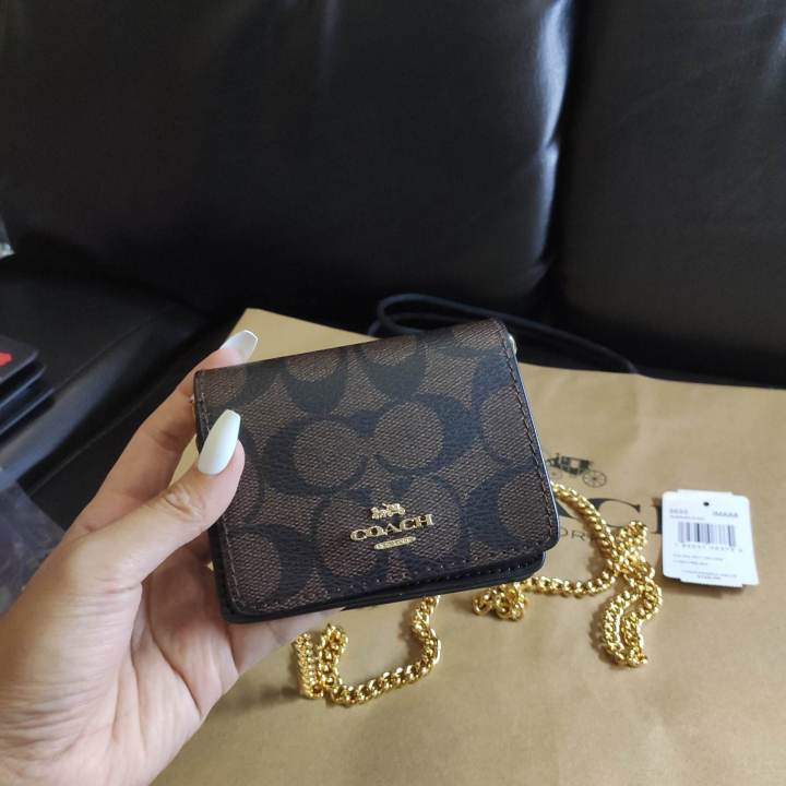 Coach 6650 Mini Wallet On A Chain In Signature in 2023