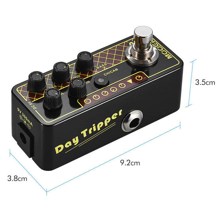 mooer-micro-preamp-004-day-tripper-เอฟเฟคกีตาร์-แบบปรีแอมป์-preamp-ไซส์มินิ-ขนาดเล็ก-โทนเสียง-vox-ac30-มีให้เลือก-2-channel-amp-โหมด-cabsim-ในตัว