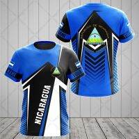 Custom Name Nicaragua Speed Line Tees Summer Cool Sportswear Mens Fashion Jersey Loose T-shirts Boy Oversized Short Sleeve