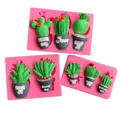 【YF】 Aouke Cactus Silicone Mold Kitchen Cake Baking Tool Fudge Biscuit Chocolate Clay Plaster Decorative