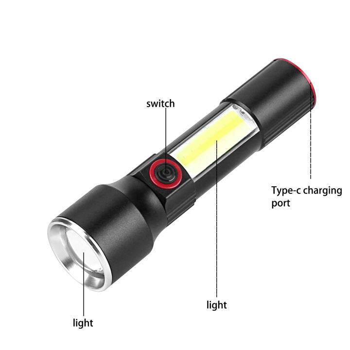 4-mode-led-flashlight-zoomable-focus-cob-torch-working-light-waterproof-aluminum-alloy-flashlamp-portable-emergency-lamp