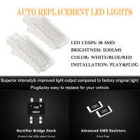 2ประตูยินดีต้อนรับภายในไฟ LED โคมไฟมารยาทภายใต้ประตูช่องวางเท้าลำต้นกระเป๋าไฟอ่านหนังสือสำหรับออดี้ A2 A3 A4 B RS4 A1