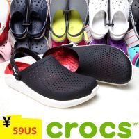 รองเท้าชายหาด CROCS LiteRide ™ Clog Unisex Basic Beach รองเท้าแตะกลางแจ้ง