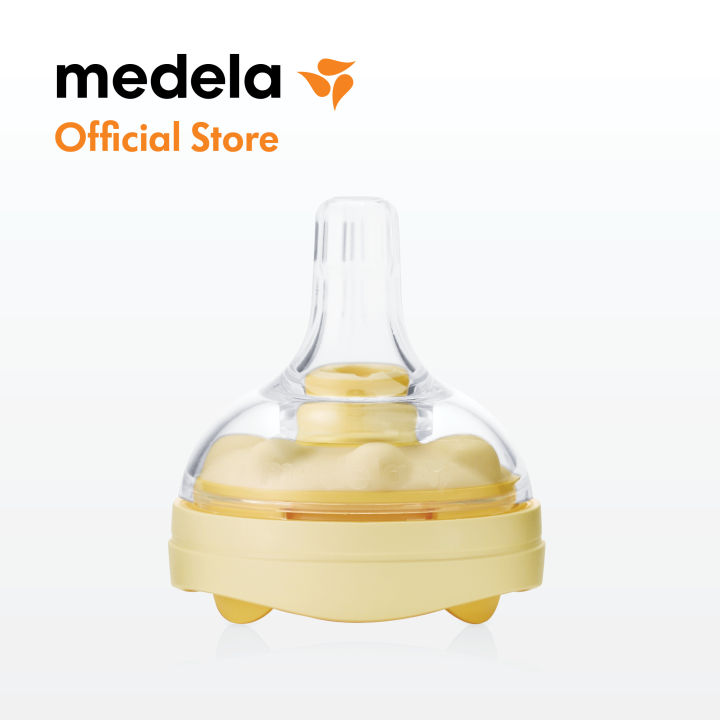 medela-จุกนมเสมือนนมแม่-calma-solitaire-ป้องกันโคลิคและช่วบฝึกปอด-milk-bottle-teat