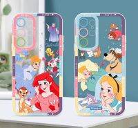 เจ้าหญิงดิสนีย์เคสโทรศัพท์โปร่งใสแฟชั่นสำหรับ Samsung S23 S21 S20 Pro FE A52 A23เฉียบ A71ดวงตานางฟ้า