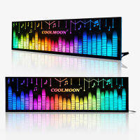 Full-color PC Chassis Panel Light DC5V 12V Synchronous Decorative Light Strip DIY Cool Dynamic Audio Display Board Lights