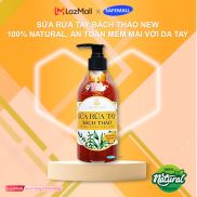 Hộp 2 chai sữa rửa tay Bách Thảo 100% Natural mềm mại bảo vệ da da tay