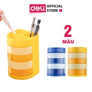 Cốc cắm bút 7 tầng Deli - Xanh dương vàng - 1 chiếc - E904