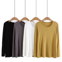 【มีไซส์ใหญ่】Plus Size XL-4XL Full Cotton Autumn New Tops Women Long Sleeved A-line White Black Muslimah Shirts