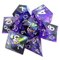 【LZ】 Conjunto de dados poliédricos para Role Playing Dados Resina Dice Dragon Scale D   D DND Dados para Rpg Rol Pathfinder Jogo de tabuleiro Presentes 7PCs 2023