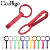 ۞ 100pcs Keychain Plastic Buckles Snap Hook With O Ring For Backpack Curtains Blinds Cord Masks Lanyard Connectors Parts Colorful