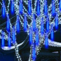 8หลอด L3050ซม. ฝนดาวตก LED String Light กลางแจ้ง Waterpoof Strip โคมไฟวันหยุดต้นคริสต์มาสตกแต่ง Hard Bar Light