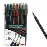 Pentel dual metallic gel pen 1.0 set 8