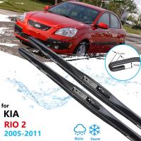 ไม้เช็ดรถสำหรับ KIA RIO 2 2005 2006 2007 2008 2009 2010 2011 JB กระจกหน้าสติ๊กเกอร์ตกแต่งรถยนต์ใบมีดที่ปัดน้ำฝน