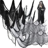 Horror Halloween Party Decoration Haunted Houses Doorway Outdoors Decorations Black Creepy Cloth Scary Gauze Gothic Props