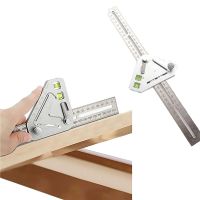 Revolutionary Carpentry Ruler Angle Ruler Multifunctional Woodworking Triangle Level T Ruler with 2 Bubbles Measuring Tool Shoes Accessories