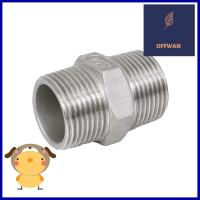 นิปเปิ้ลสเตนเลส เกลียวนอก CITY 1 นิ้ว สีเงินSTAINLESS STEEL NIPPLE PIPE FITTING MPT CITY 1IN SILVER **ราคาดีที่สุด**