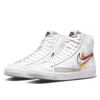 [HOT] Original✅ NK* BBlazr- Mid 77 White Color Hook Fashion Men And Women Sports Sneakers Couple Skateboard Shoes {Limited time offer}