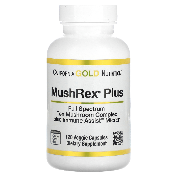 California Gold Nutrition, Fungiology, MushRex Plus, Full-Spectrum ...