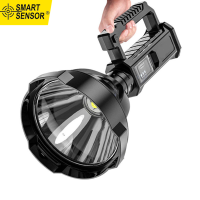 Smart Sensor Cross-Border P50 Strong Light Searchlight USB ชาร์จกลางแจ้งกันน้ำระยะยาวแบบพกพาไฟฉาย Multi-Functional Camping Light HB788 (ไม่รวมขาตั้งกล้อง)