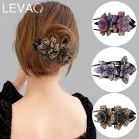 【jw】✁  Rhinestone Hair Barrettes Fashion Luxury Ladies Bill Clip ​Hair Accessories