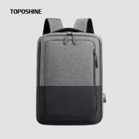 Toposhine High Density Nylon Fabric Men Backpack Business Travel Bag Backpack Charging USB 15.6 Inch Laptop Backpack for Men