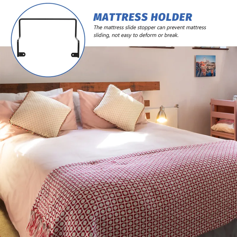 2pcs Non Slip Mattress Gripper Anti - slip Baffle Bed Frame Mattress Holder  Adjustable Bed Frame Mattress Slide Stoppers