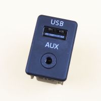 LARBLL แผงพอร์ตสวิตช์ AUX USB แต่งรถ3CD 035 249A สำหรับ VW Passat B6 B7กอล์ฟ MK5 MK6 RNS310 RCD510