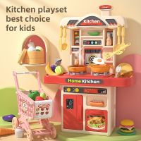 Realistic Pretend Play Cooking Toy for Kids, Chef Playset Kitchen Accessories, Lights &amp; Sounds,for Toddles Girls Boys Ages 3+