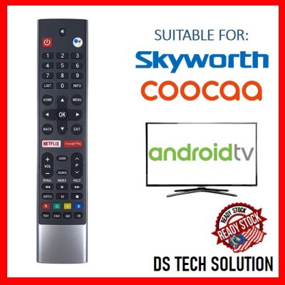 [MSIA STOCK] SKYWORTH AND COOCAA ANDROID REMOTE CONTROL REPLACEMENT พร้อม NETFLIX PLAY &amp; ฟังก์ชั่นเสียง