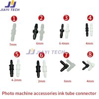 [hot] 20pcs/Pack Straight/L Ink Tube Solvent UV Hose Joint Connecting Pipe for XP600/DX5/DX7 Printer