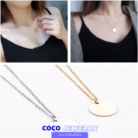 สร้อยคอจี้ COCOJEWELRY แผ่น MODE KOREA โซ่โซ่ยาวถึงกระดูกไหปลาร้าประณีตสำหรับเครื่องประดับอัญมณีผู้หญิงหญิงสาว